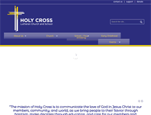 Tablet Screenshot of holycross-collinsville.org